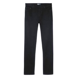 The Kooples Unisex Jeans Straight Leg Black Denim Button Fly Size 28